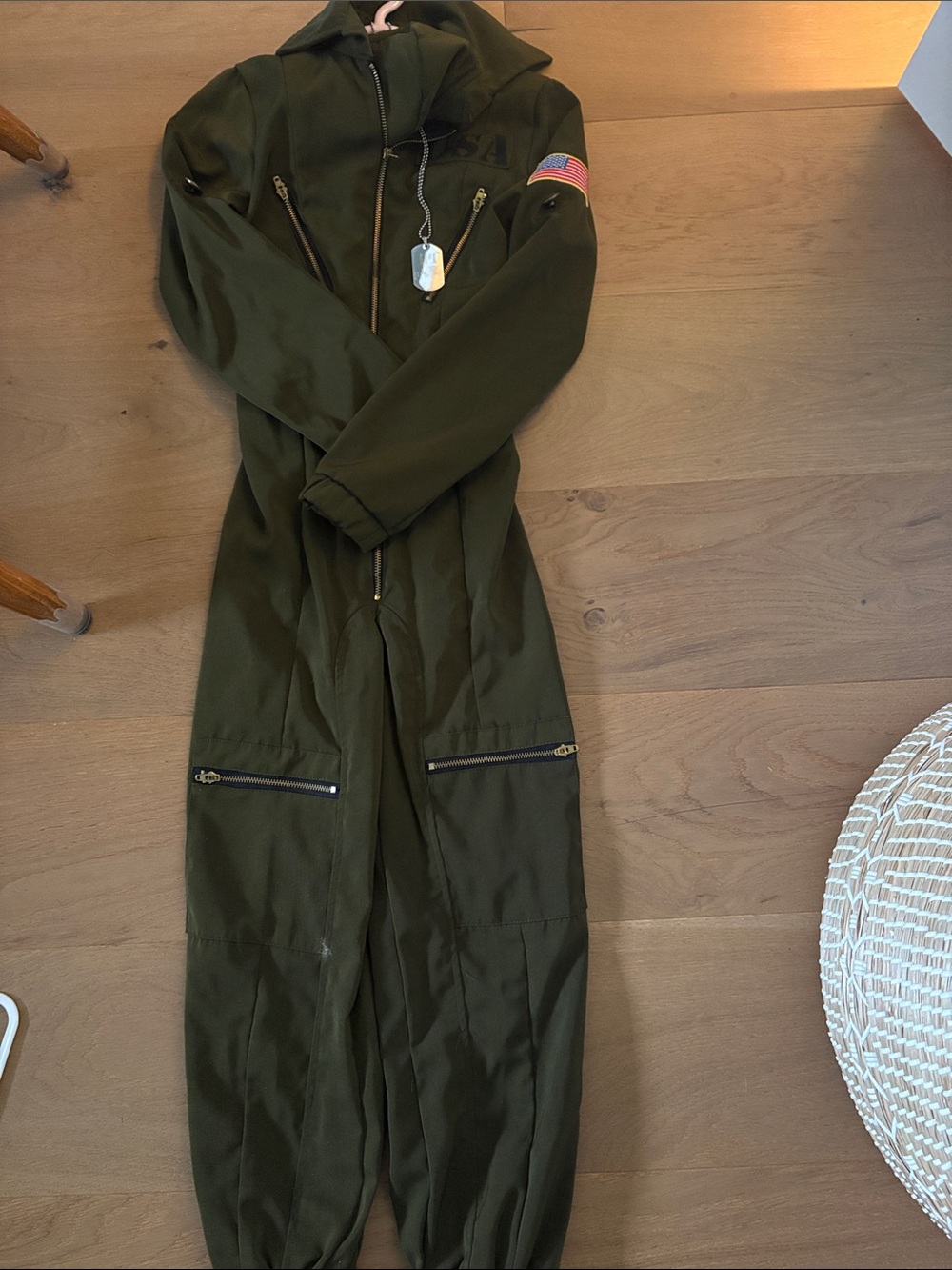 Girls Army Jumpsuit Costume